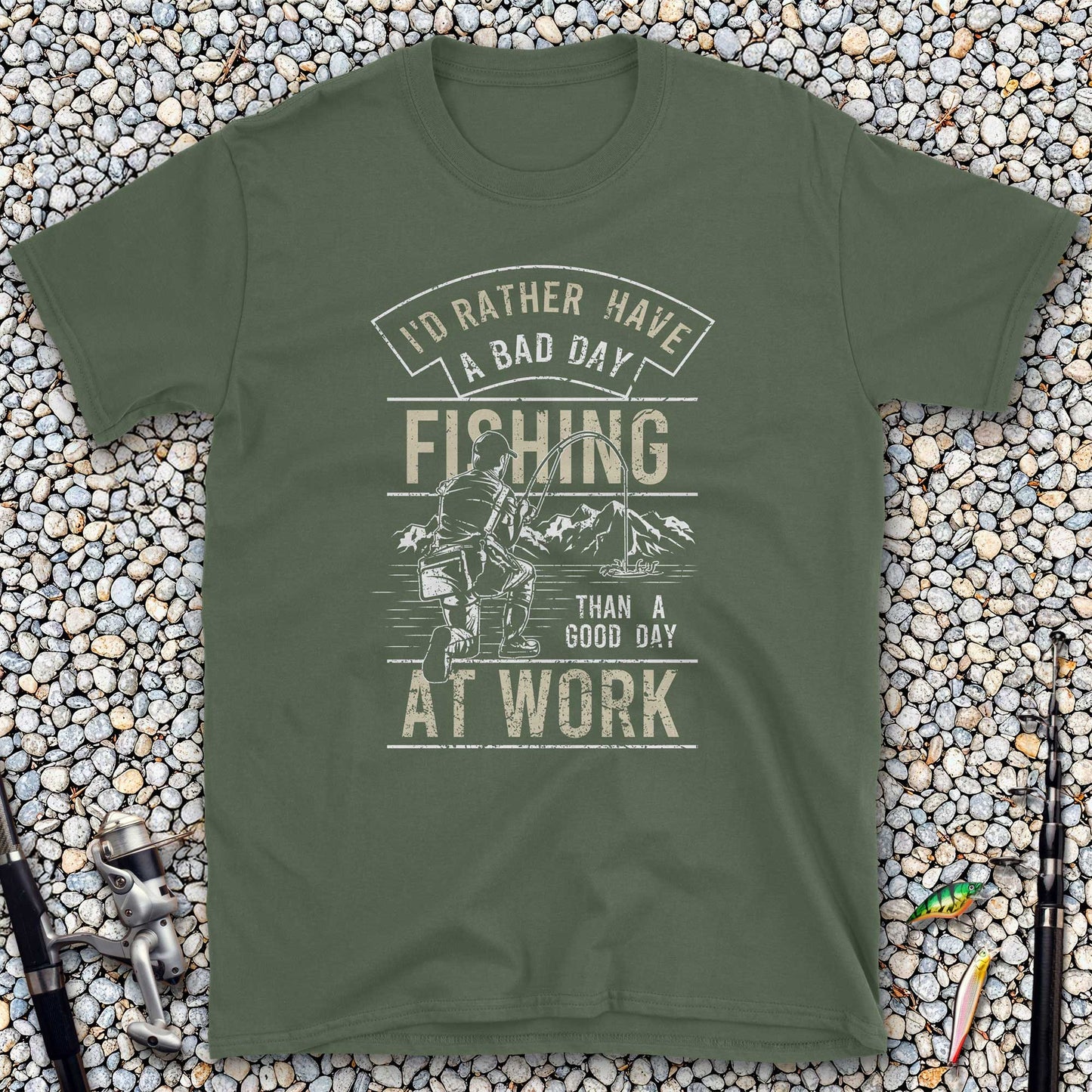 Bad Day Fishing Beats Good Day Working T-Shirt