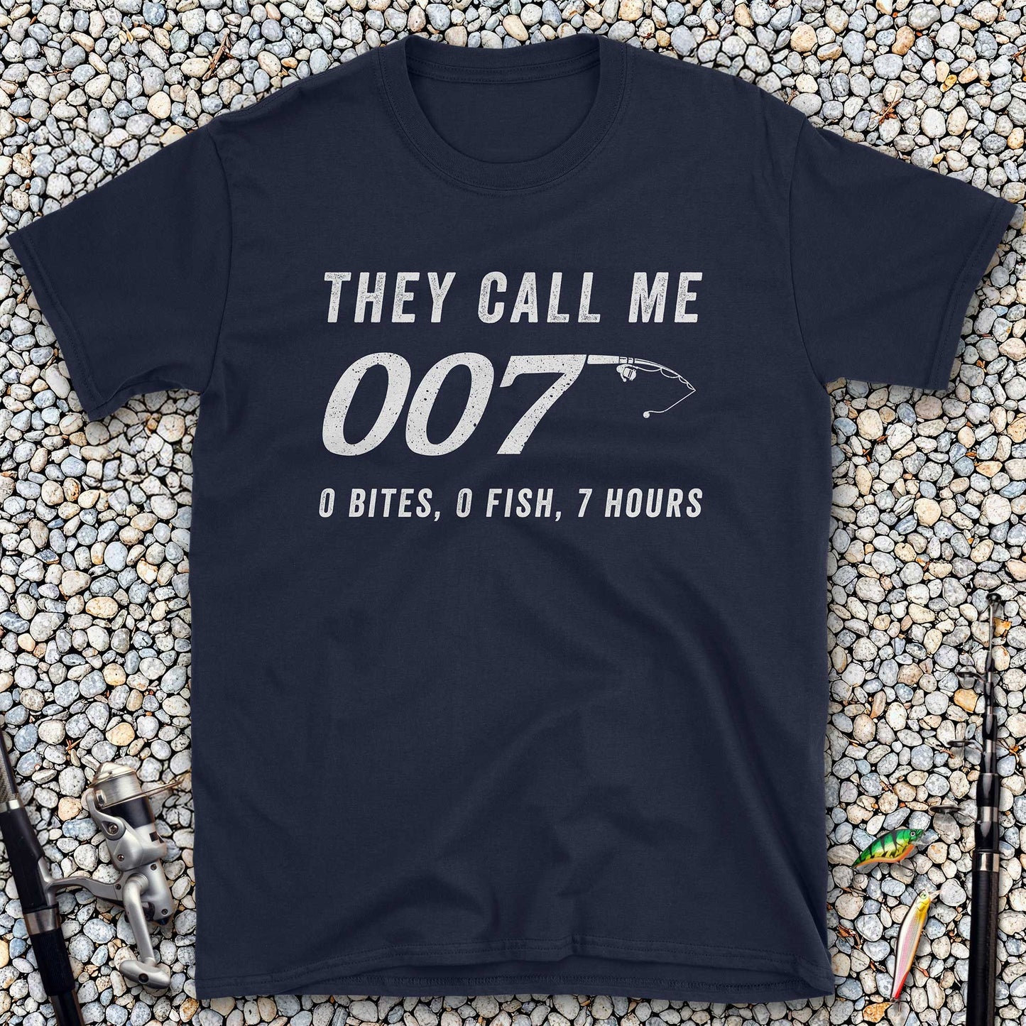 They Call Me 007: 0 Bites, 0 Fish, 7 Hours T-Shirt