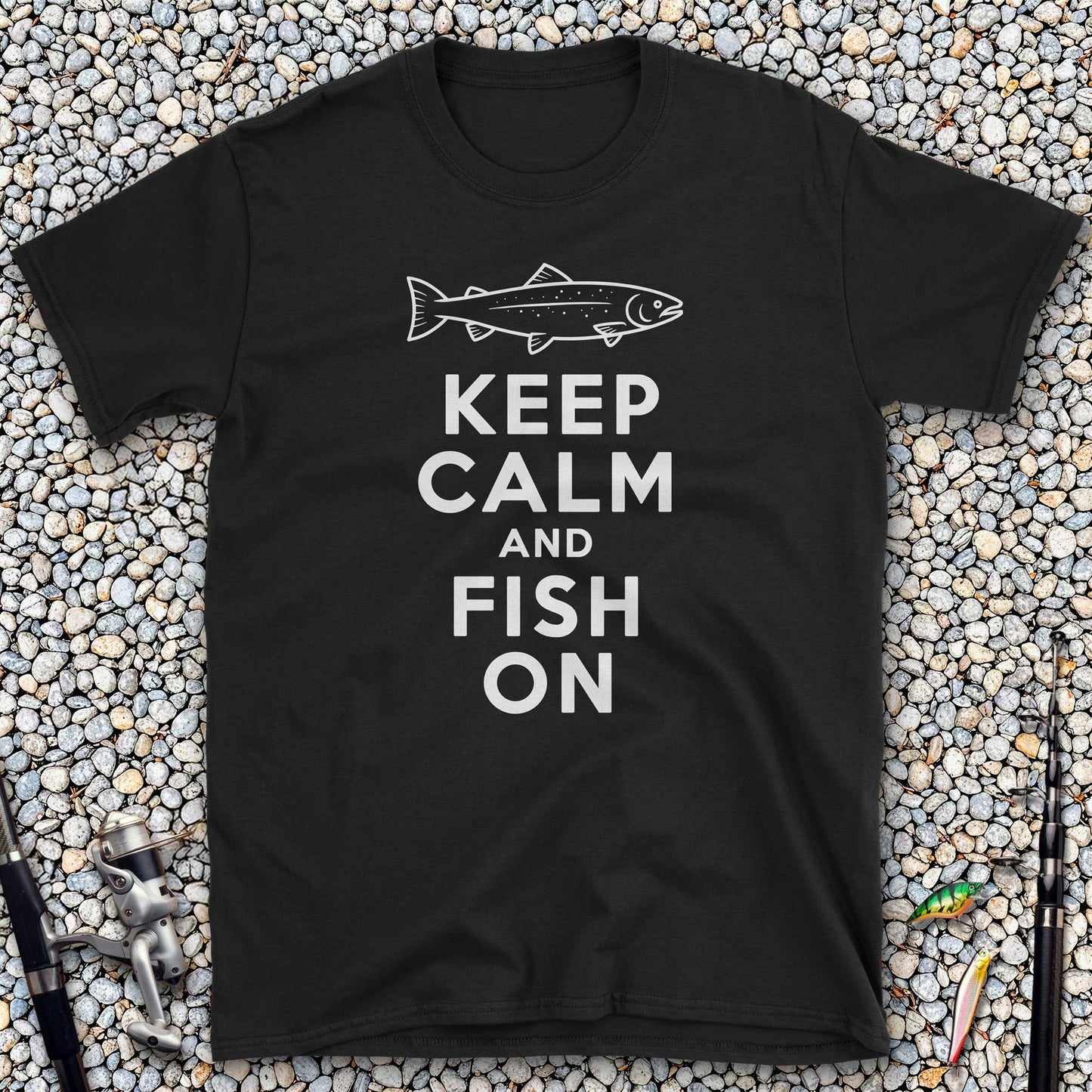 Keep Calm and Fish On T-Shirt