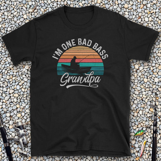 I'm One Bad Bass Grandpa T-Shirt