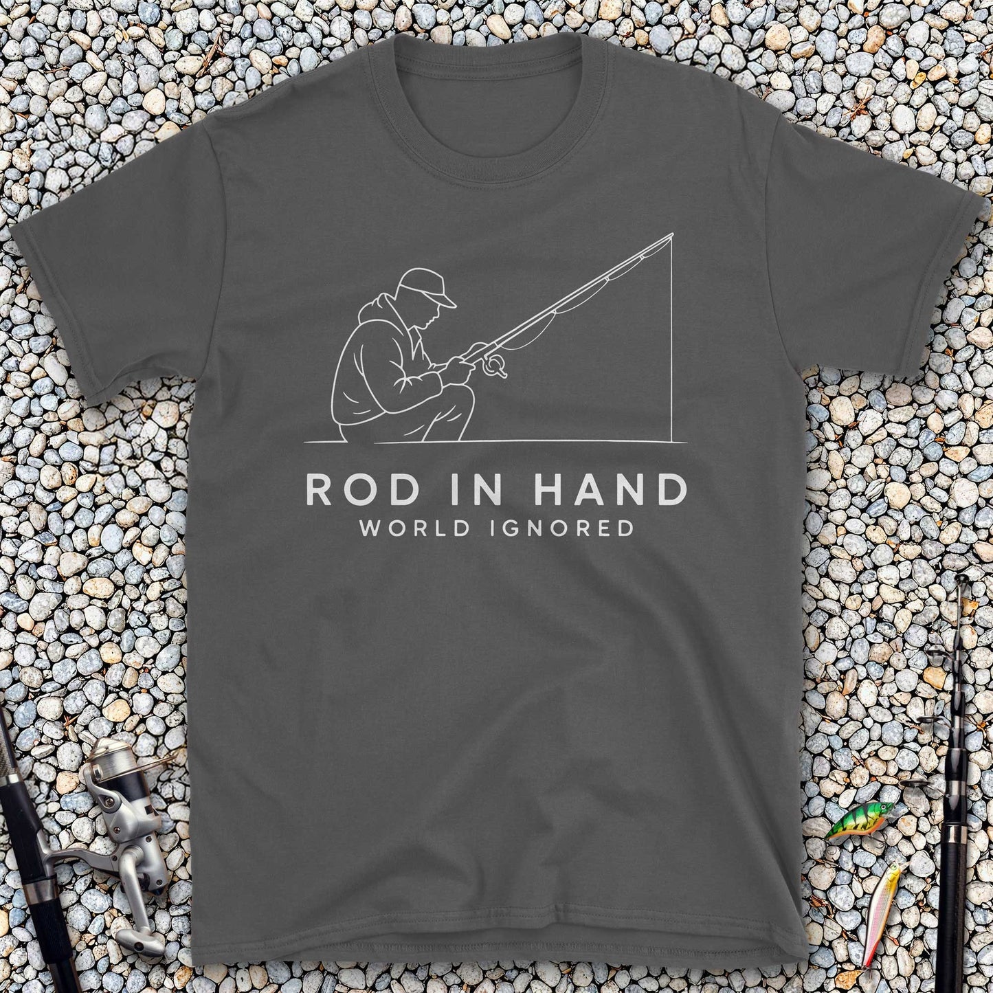 Rod in Hand, World Ignored T-Shirt