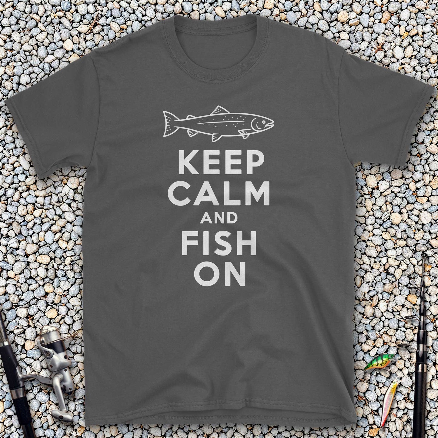 Keep Calm and Fish On T-Shirt