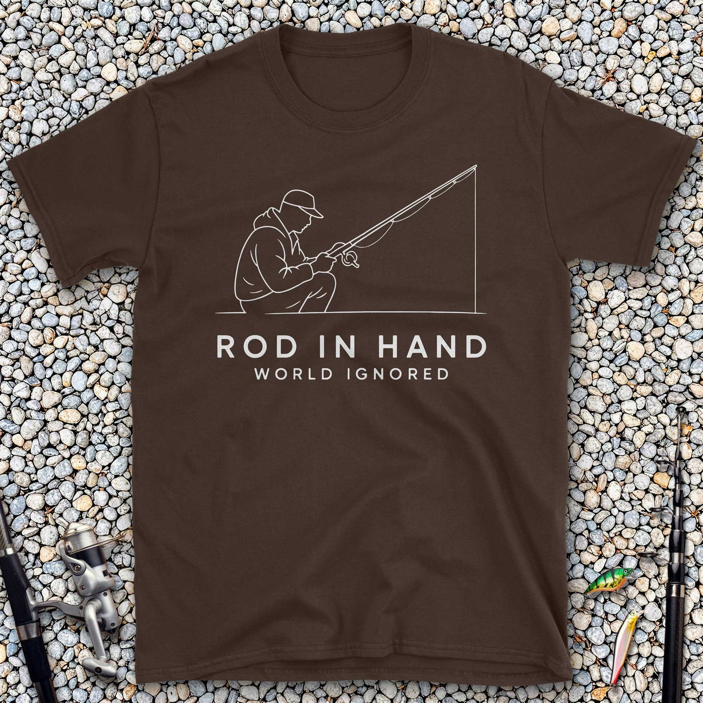 Rod in Hand, World Ignored T-Shirt