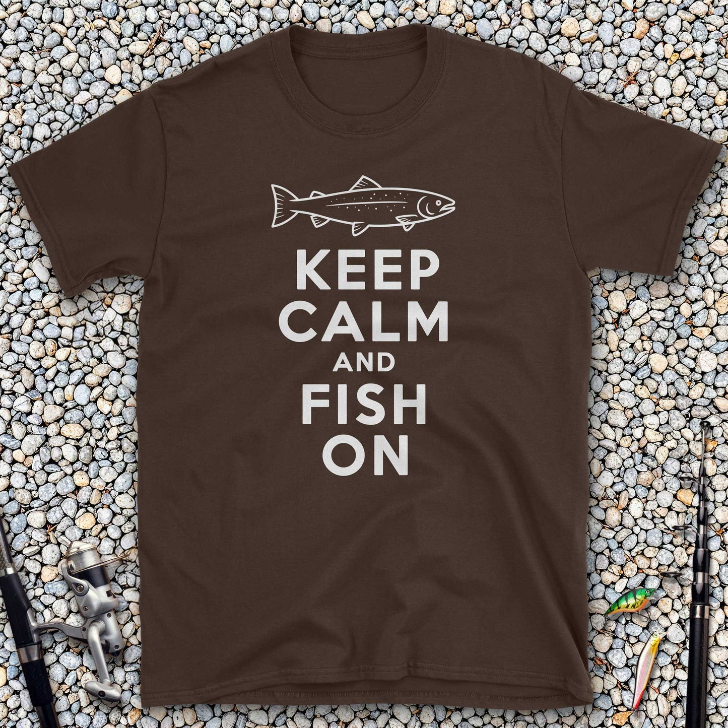 Keep Calm and Fish On T-Shirt