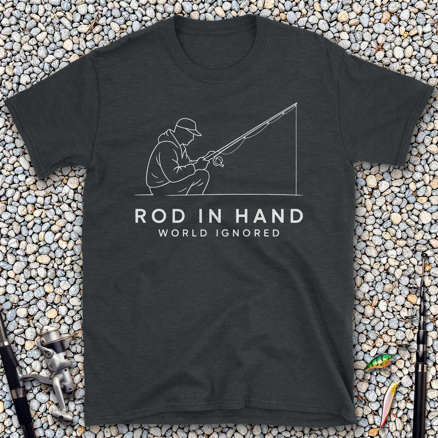 Rod in Hand, World Ignored T-Shirt