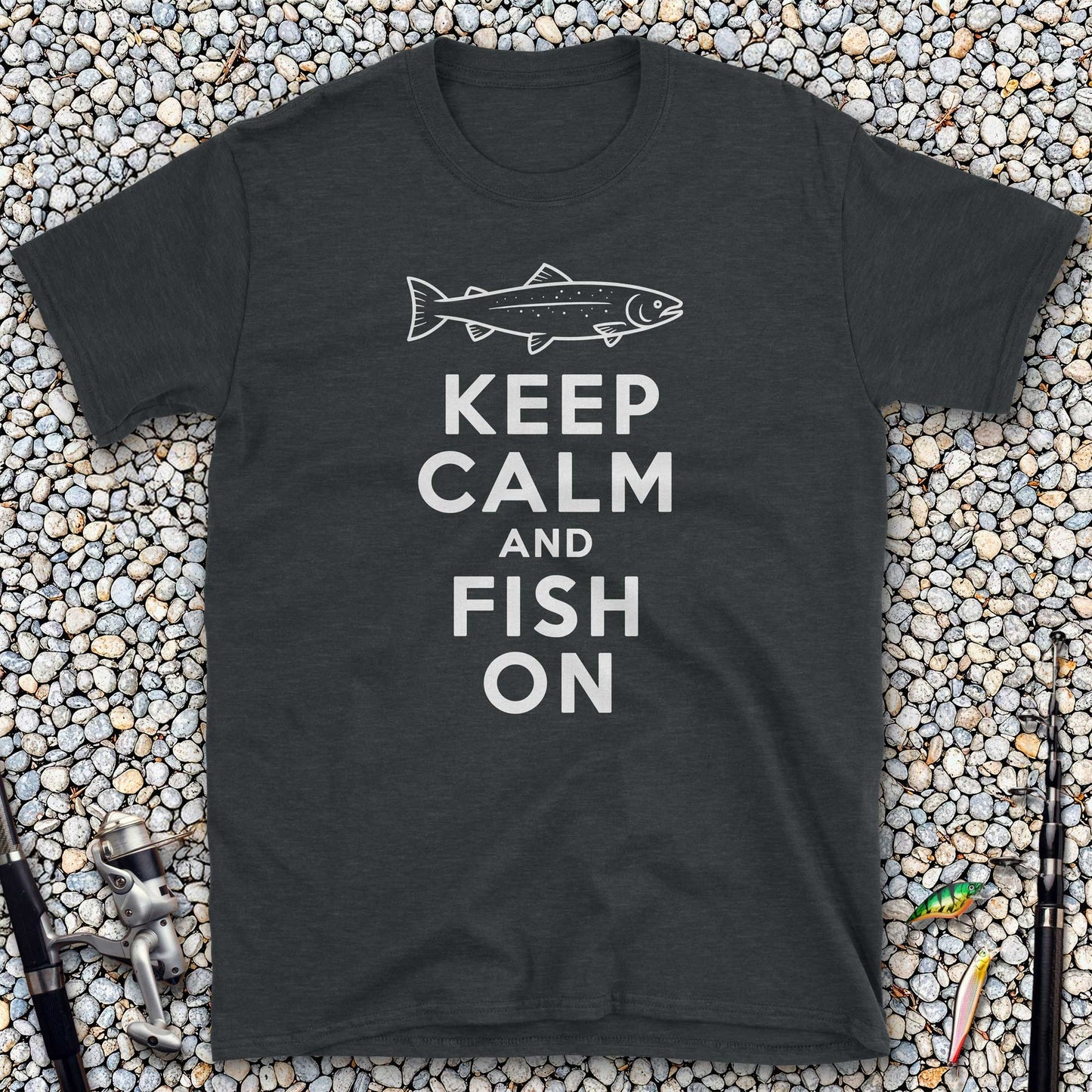 Keep Calm and Fish On T-Shirt