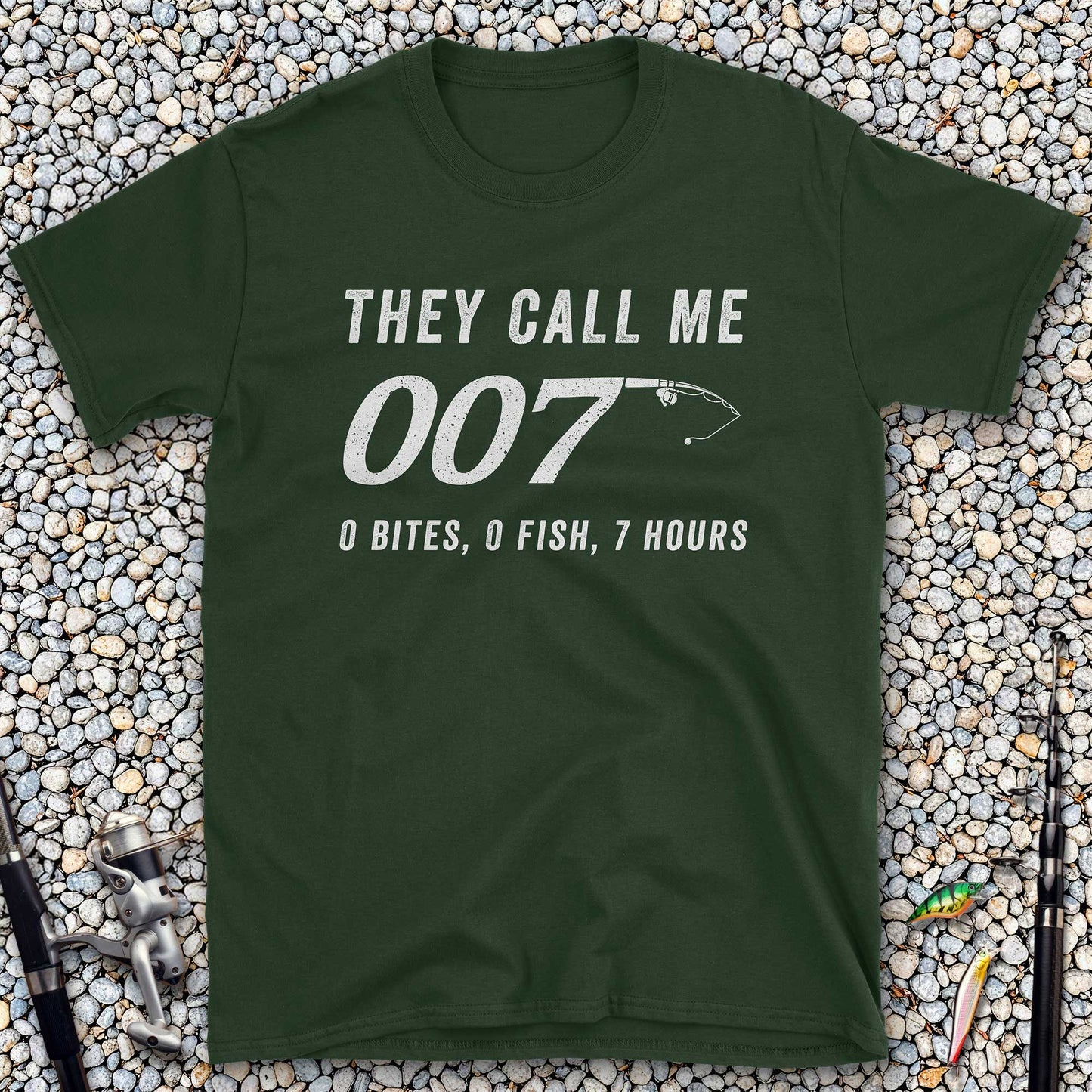 They Call Me 007: 0 Bites, 0 Fish, 7 Hours T-Shirt