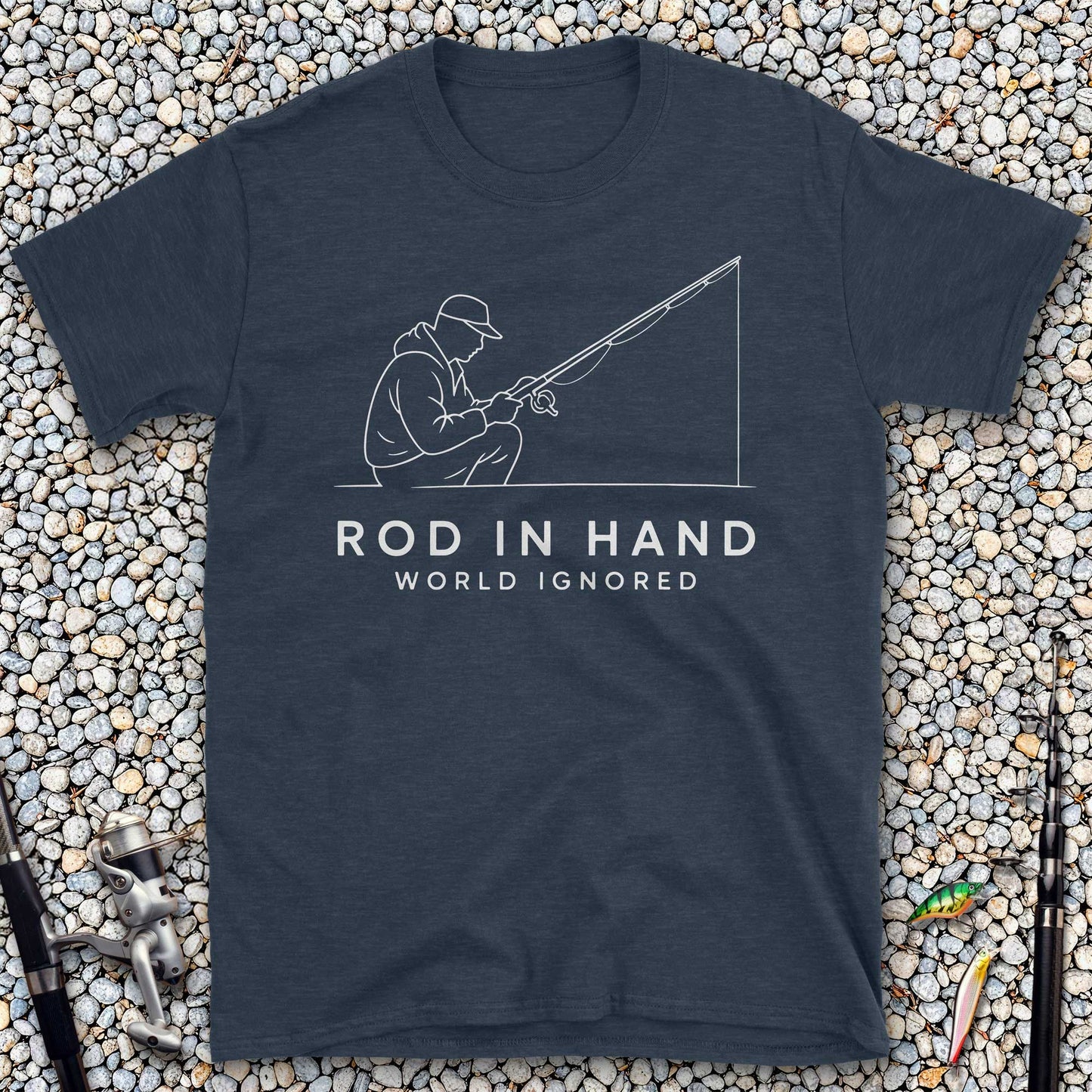 Rod in Hand, World Ignored T-Shirt