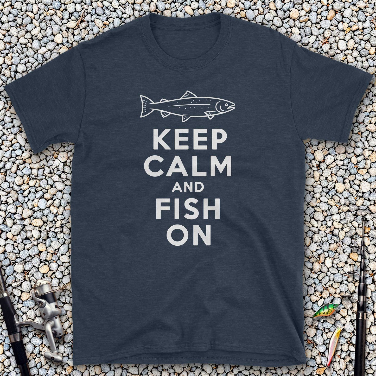 Keep Calm and Fish On T-Shirt