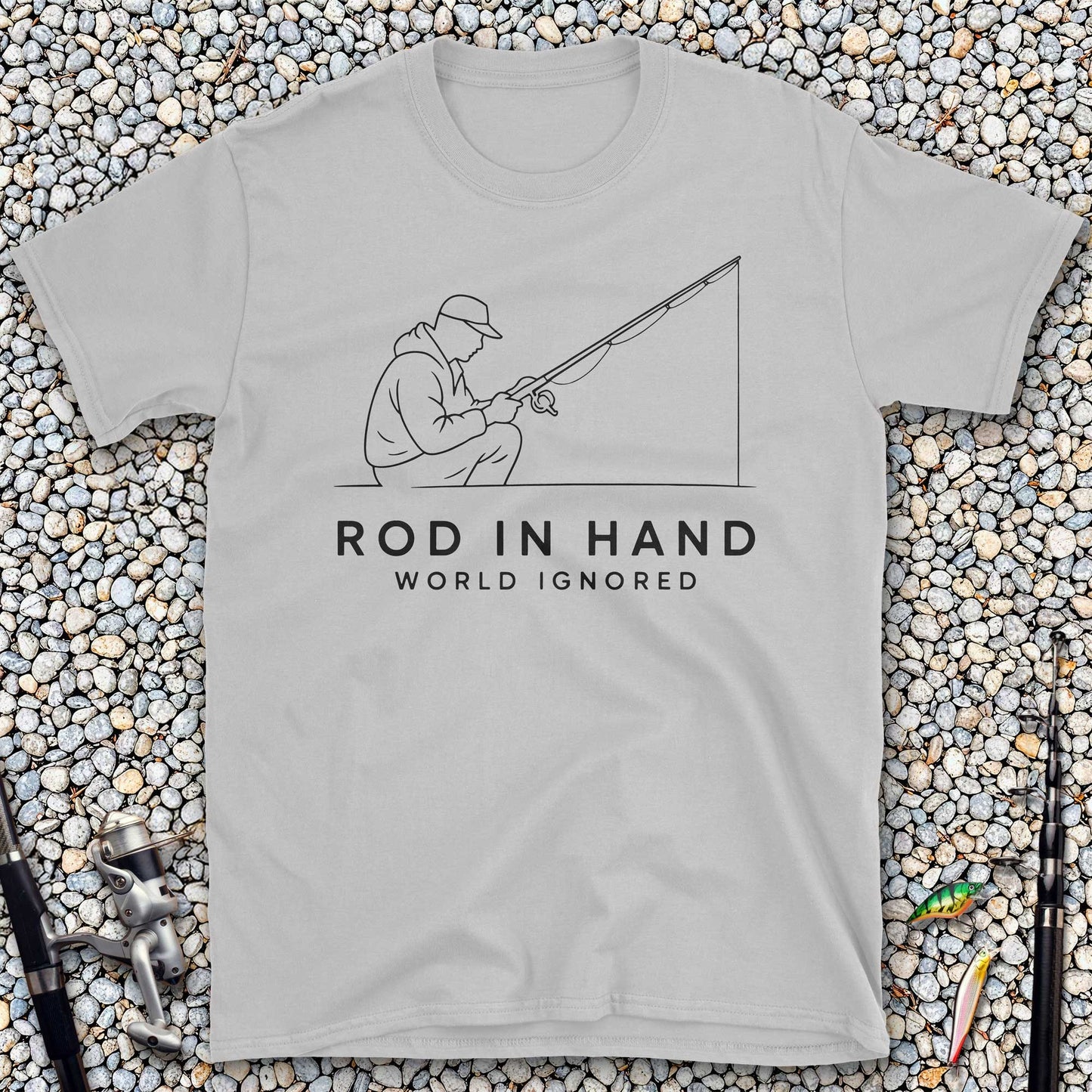 Rod in Hand, World Ignored T-Shirt