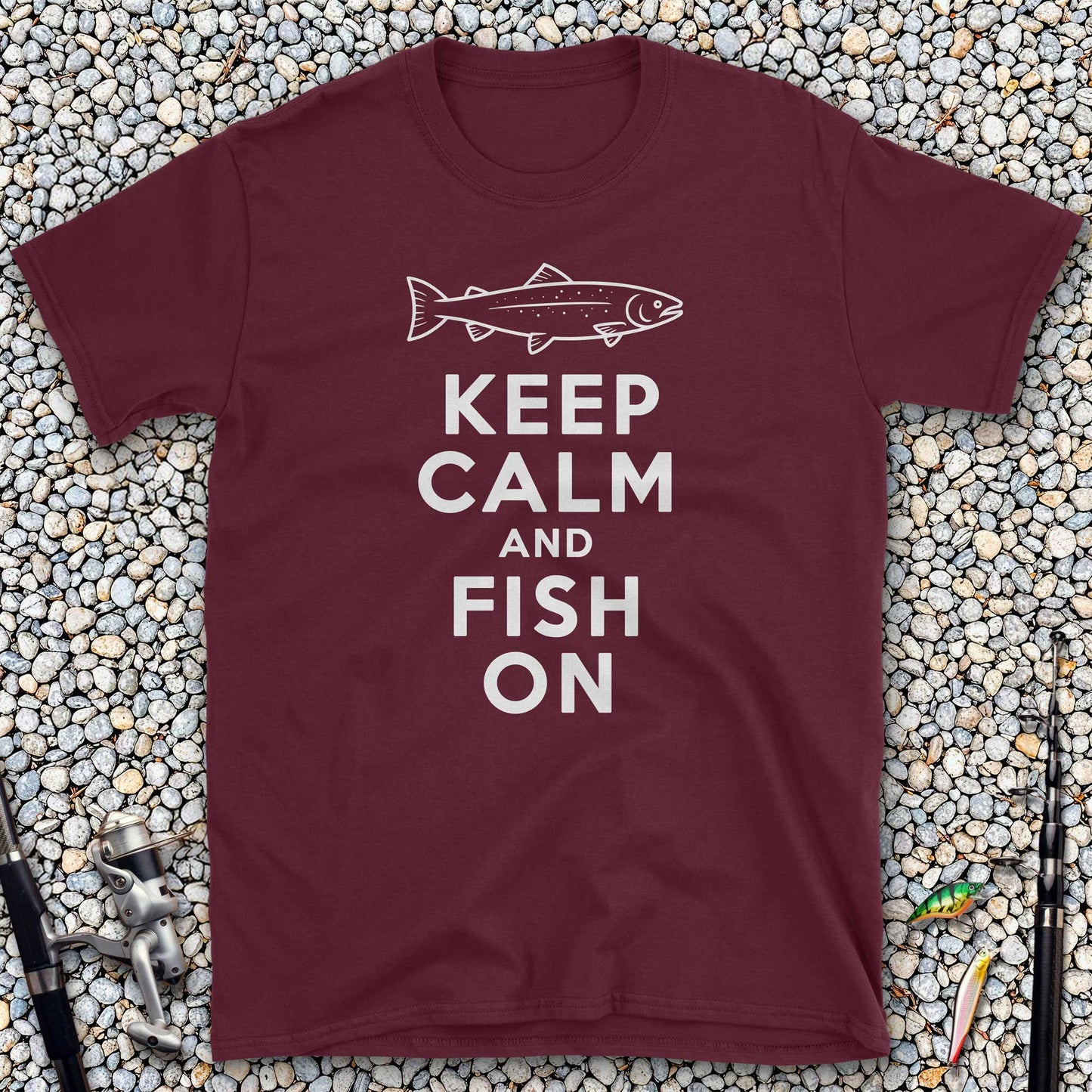 Keep Calm and Fish On T-Shirt