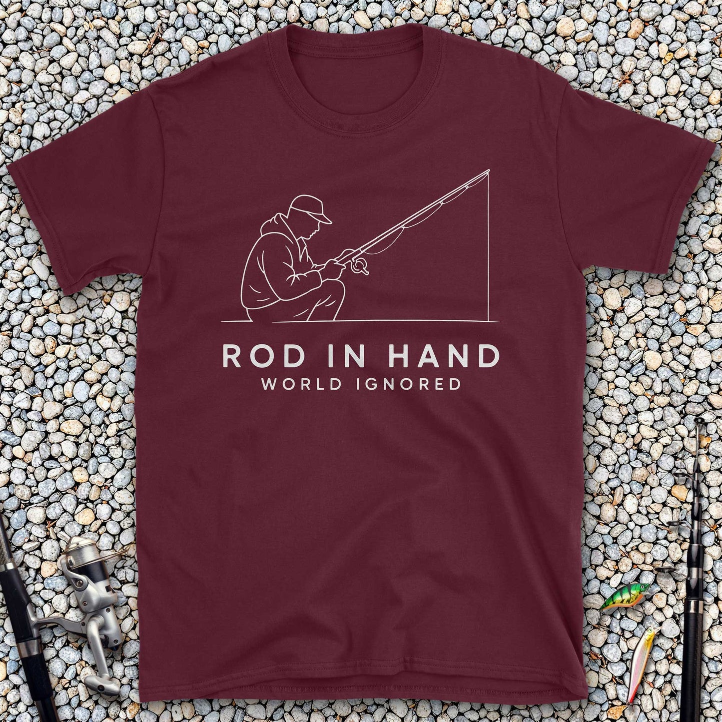 Rod in Hand, World Ignored T-Shirt