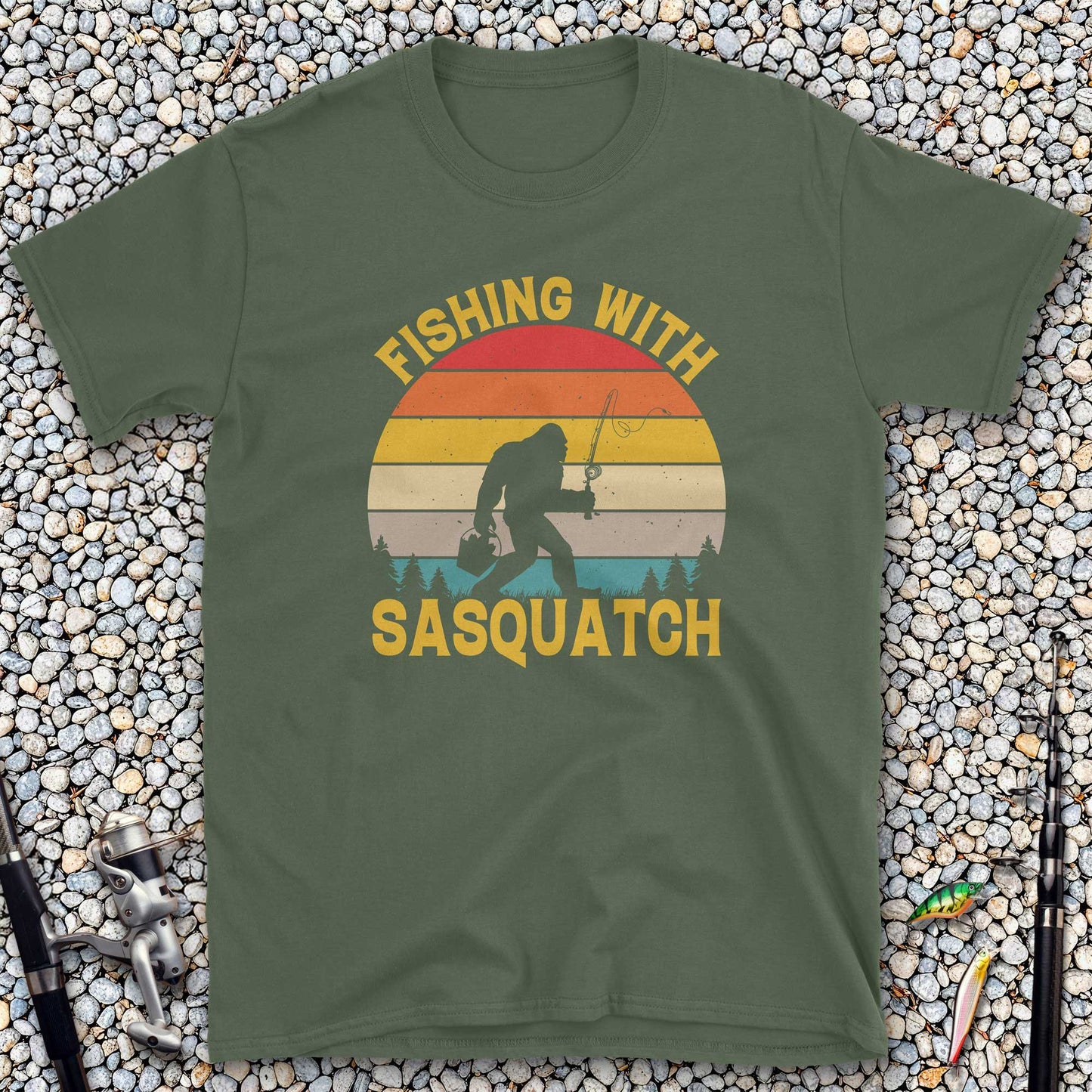 Fishing with Sasquatch T-Shirt