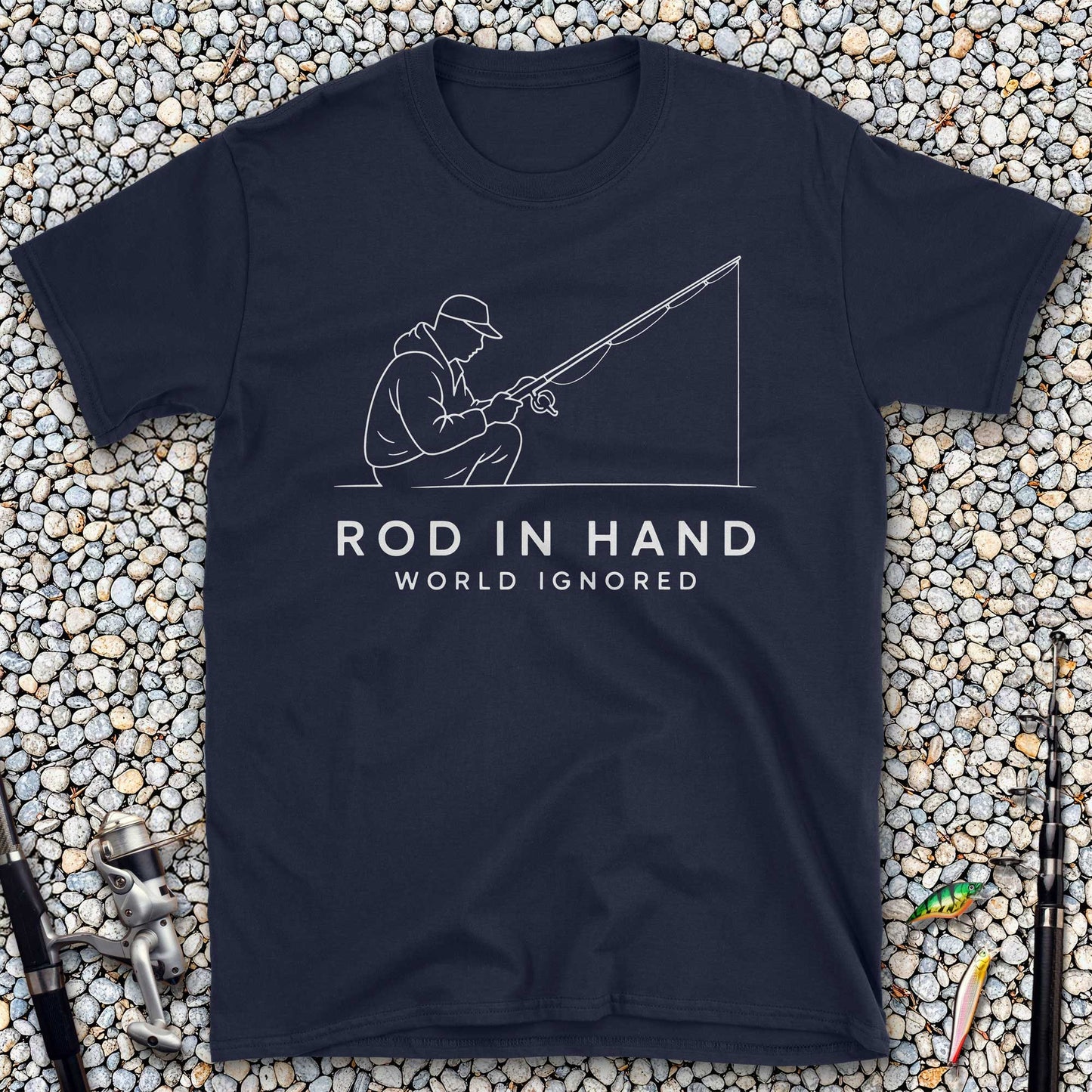 Rod in Hand, World Ignored T-Shirt