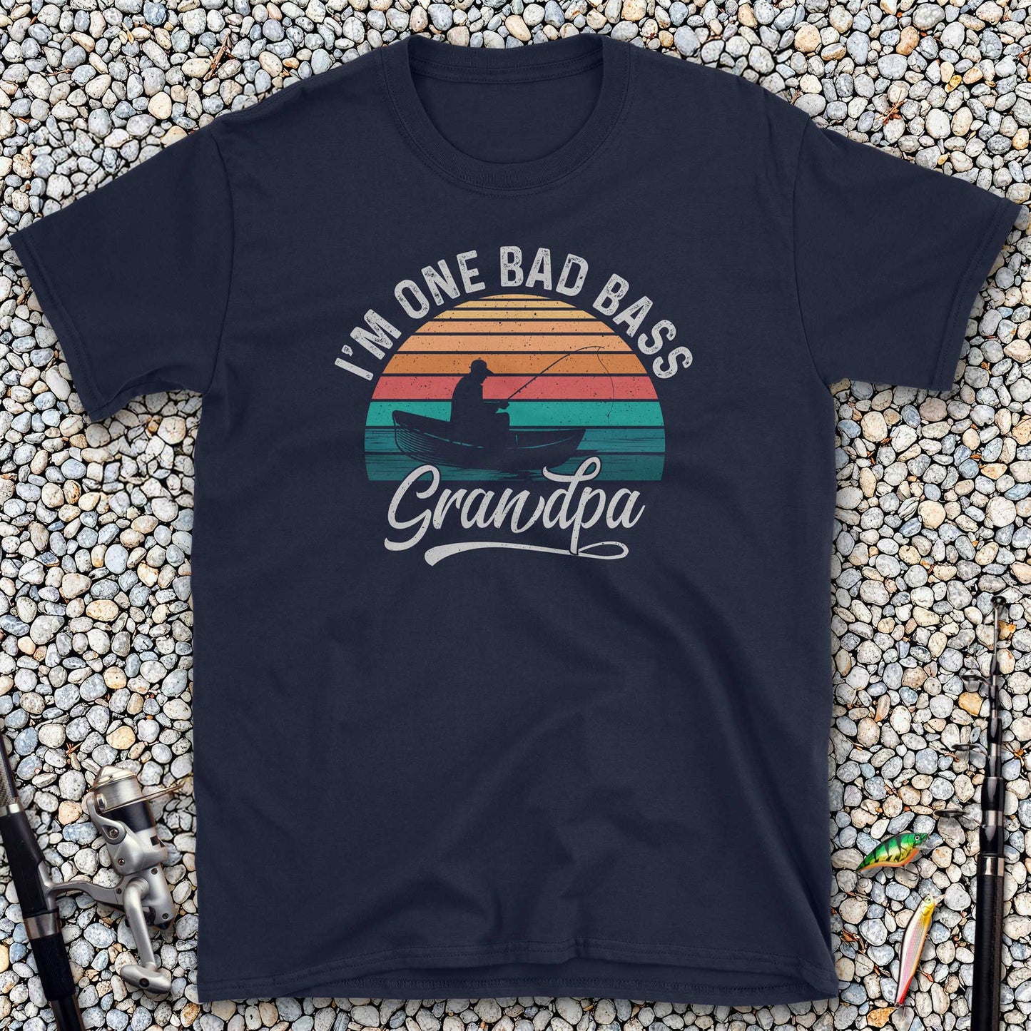 I'm One Bad Bass Grandpa T-Shirt