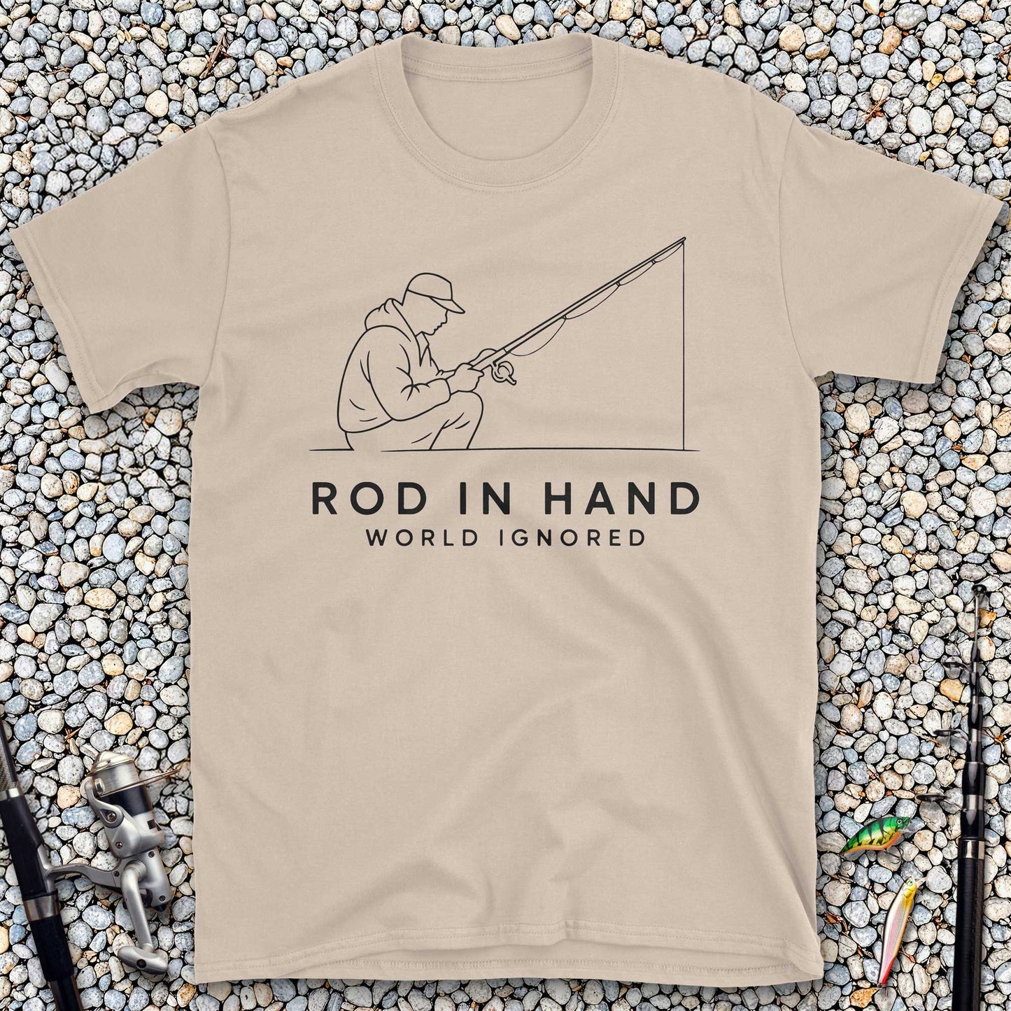 Rod in Hand, World Ignored T-Shirt