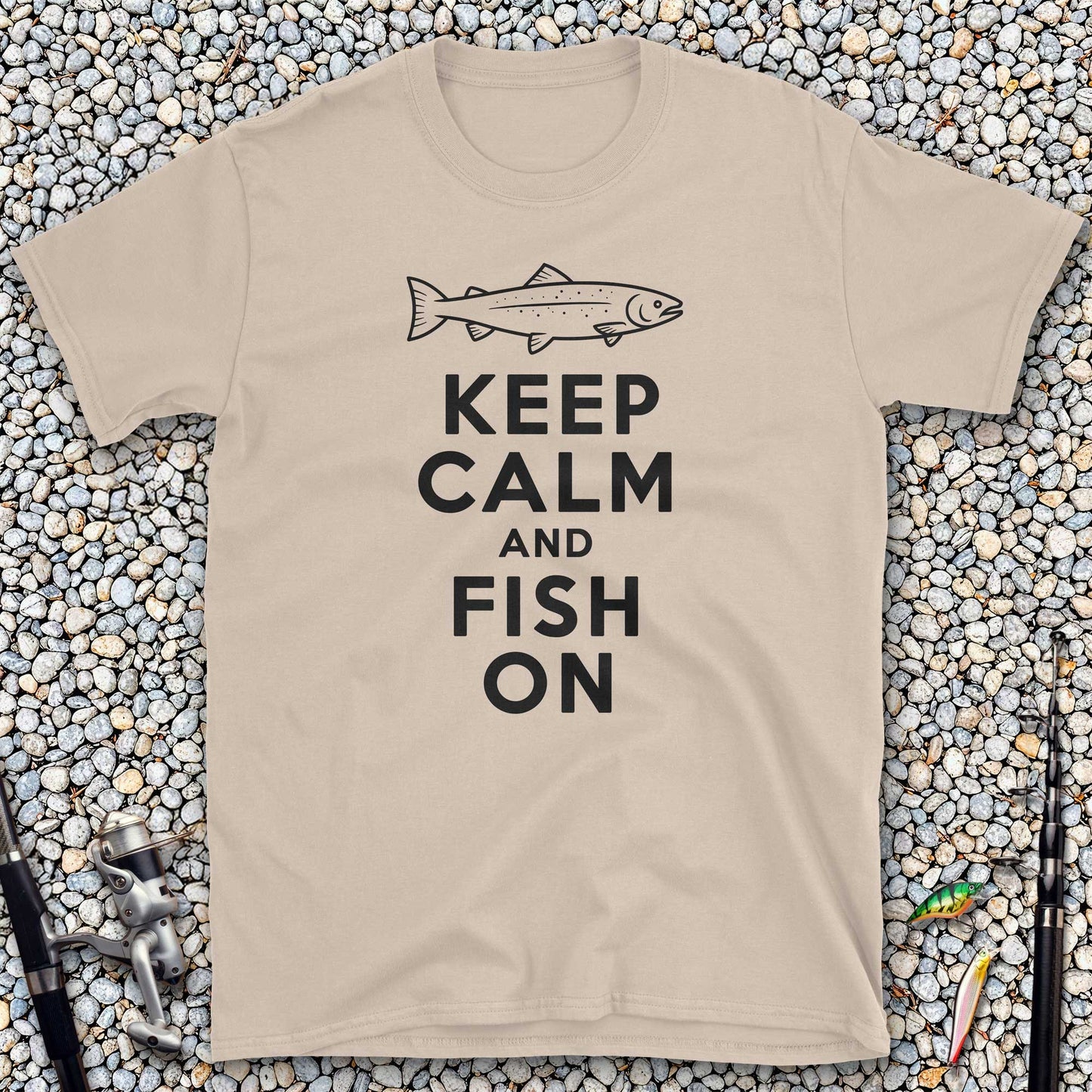 Keep Calm and Fish On T-Shirt