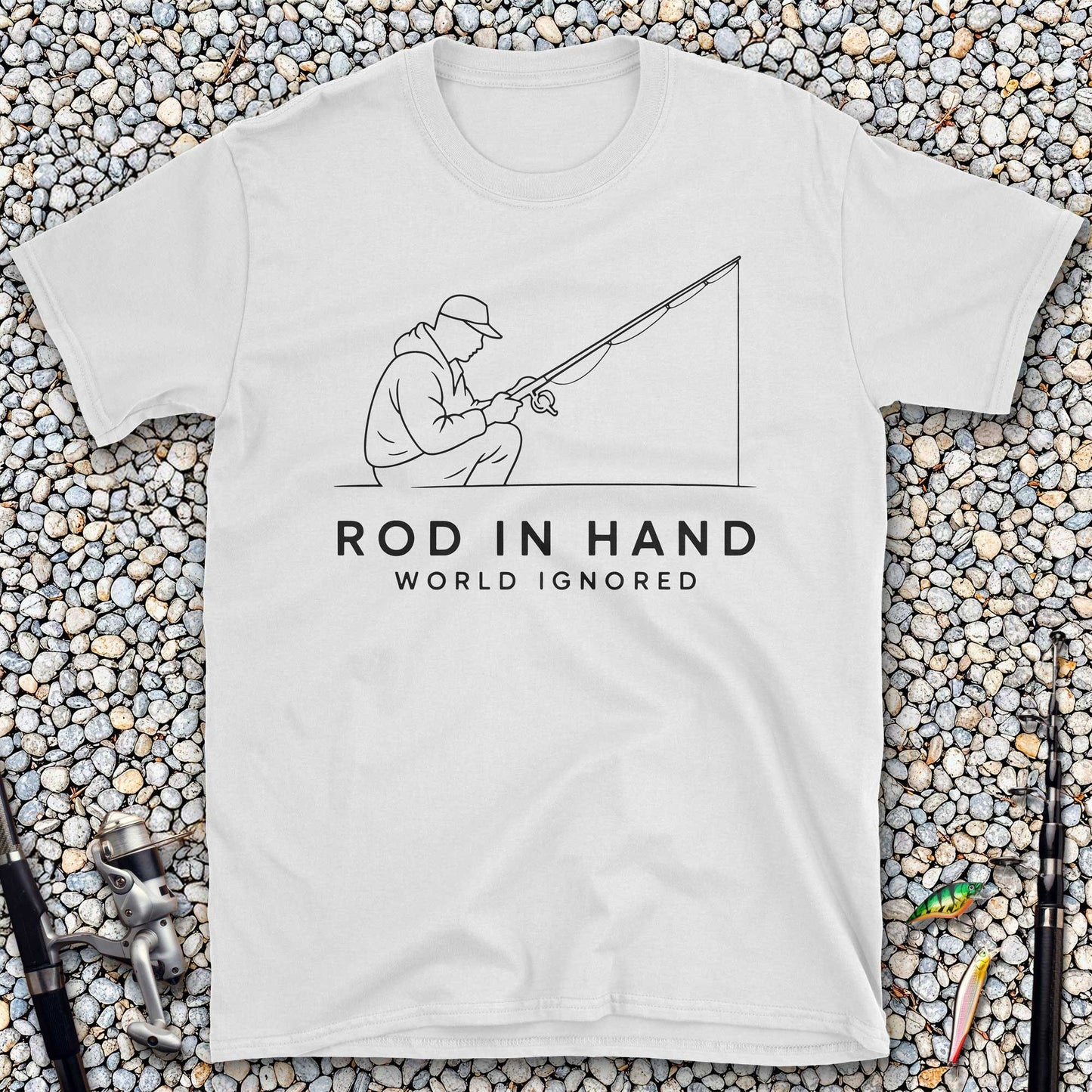 Rod in Hand, World Ignored T-Shirt