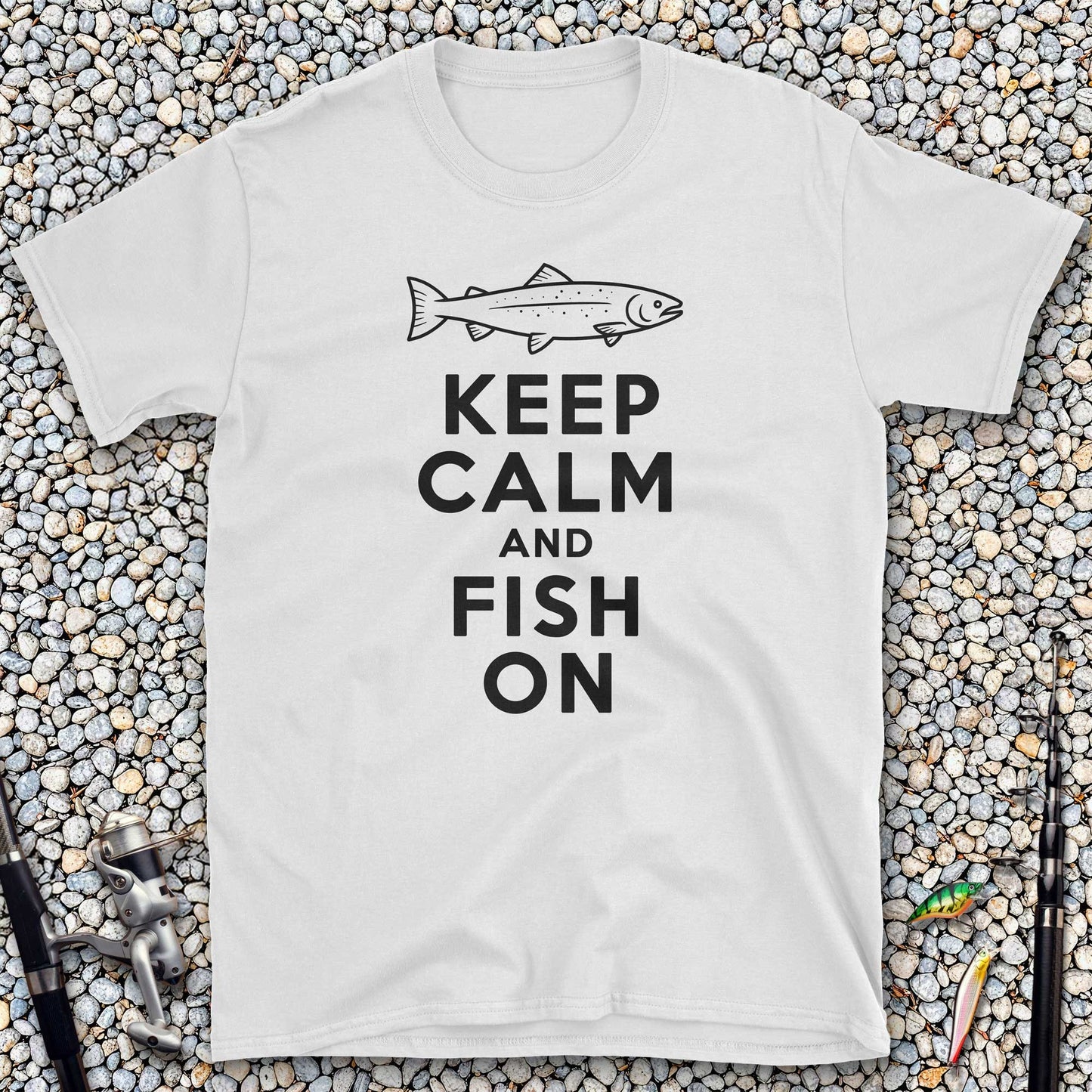 Keep Calm and Fish On T-Shirt